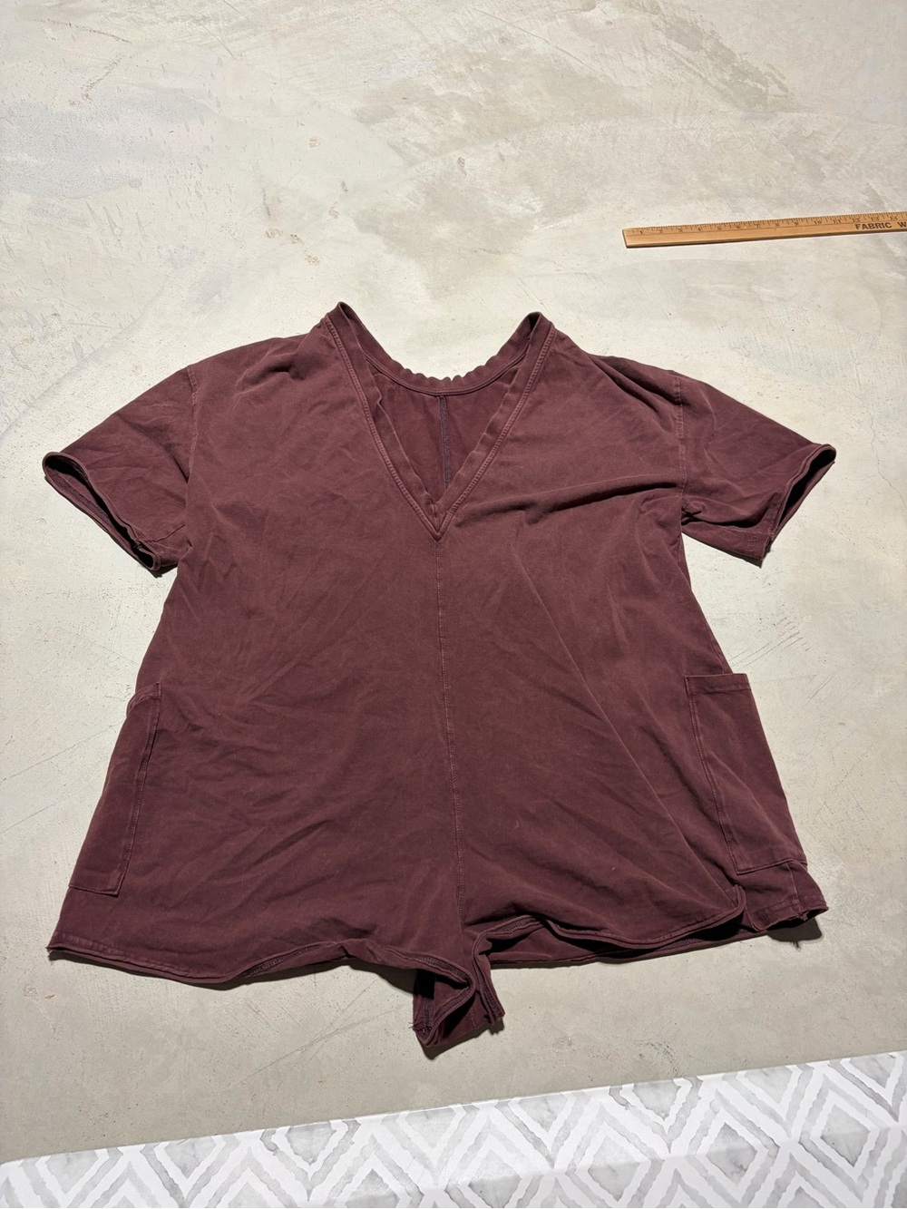Free people FP movement hotshot romper tee  V-Neck